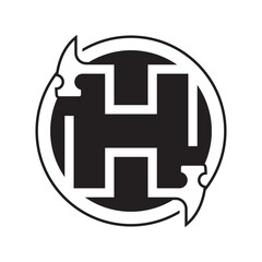 Letter H and Hammer