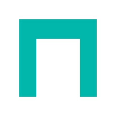 Brutalist abstract icon. Bold geometric shape as a modern symbol. Simple flat element, y2k aesthetic, perfect for graphic projects and contemporary design applications.