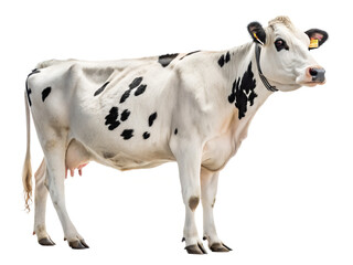 Milk Dairy Cow Isolated on Transparent Background &ndash; High-Quality Animal PNG
