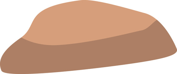 Rocky cliff landscape element vector illustration