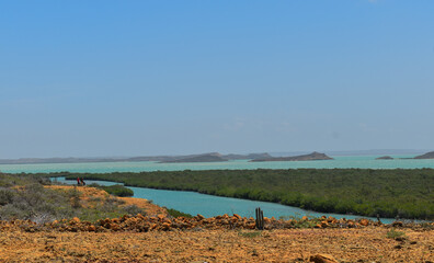 paisajes de la alta guajira, mas exactamente en un lugar llamado bahia hondita, lugar desertico,...