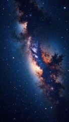Fototapeta premium Vast Milky Way galaxy with stars and dust in deep space , astronomy, milky way