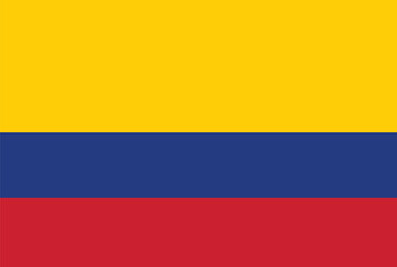 Obraz premium National flag of Colombia vector image