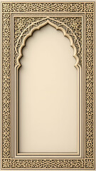 Obraz premium Ramadan Border frame illustration copy space area