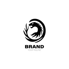 Basilisk Logo. Basilisk Logo Design. Basilisk Logo Brand. Basilisk Logo Vector Design Isolated on White Background
