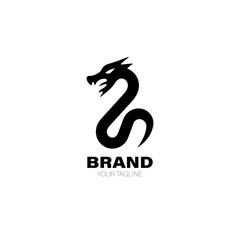 Fototapeta premium Basilisk Logo. Basilisk Logo Design. Basilisk Logo Brand. Basilisk Logo Vector Design Isolated on White Background