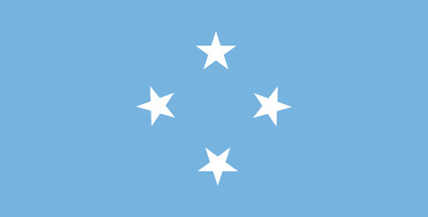 National flag of Micronesia vector image