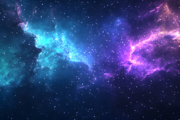 Obraz premium Cosmic Nebula: Vivid Colors, Stellar Dust