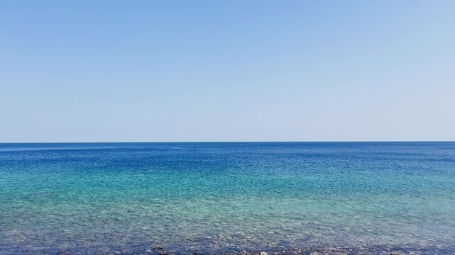 Wide Summer View of Hurum Lake from Bruce Peninsula, Tobermory, Ontario