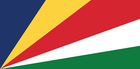 National flag of Seychelles vector image