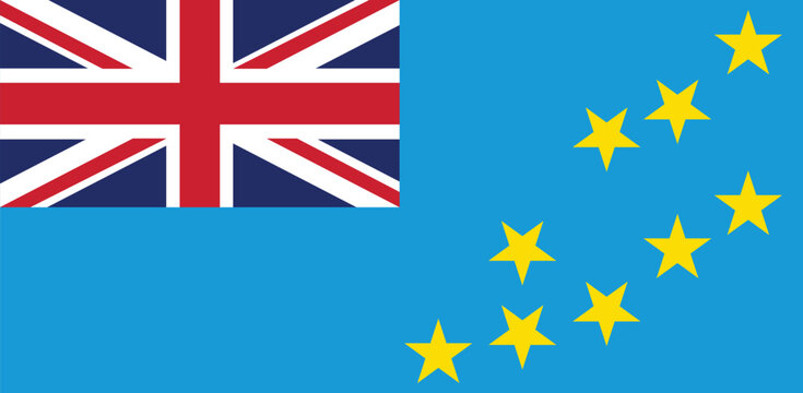 National flag of Tuvalu vector image