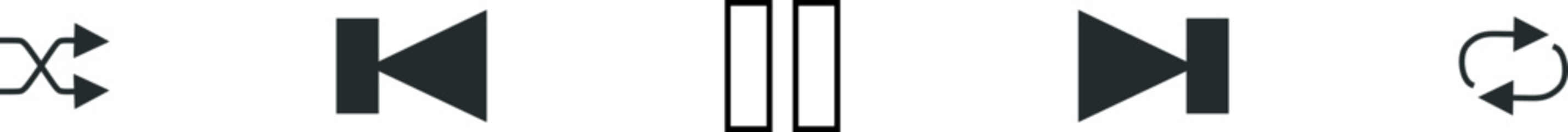 Music Player Interface Element Set