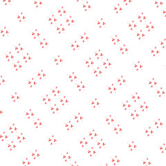 A seamless red heart pattern illustration creates a festive holiday wallpaper