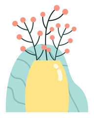  Naive Plant and Flower Sticker Element