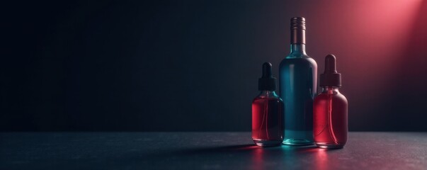 Elegant product presentation on dark background with soft lighting and dramatic shadows, , high end