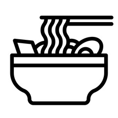 ramen line icon