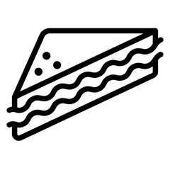 sandwich line icon