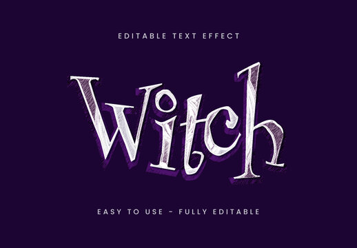 Silver Purple Glossy Elegant Bold Text Effect