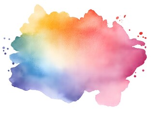 Rainbow Watercolor Wash  Abstract Colorful Background Texture