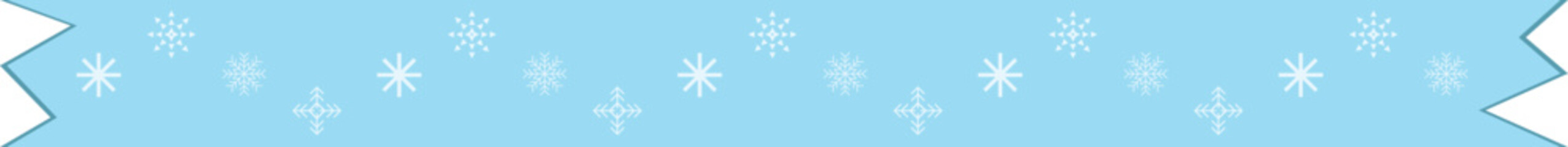 Fototapeta premium snowflake winter washi tape vector