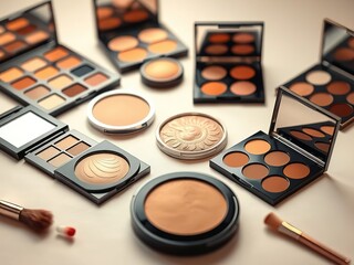 Contour & Highlight Palettes Close-Up - Makeup Artistry
