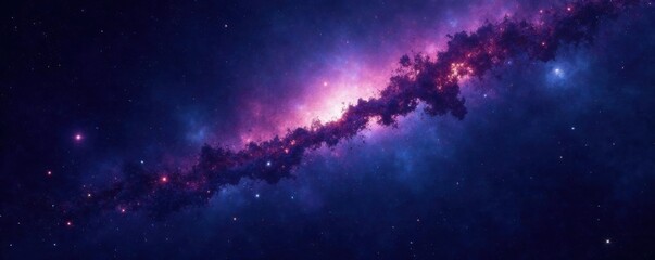 Dark vast space with stars and galaxies in the background, celestial, galaxies