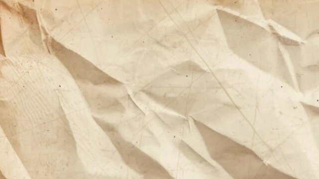 old paper crumpled grunge manuscript page stop motion animation background video