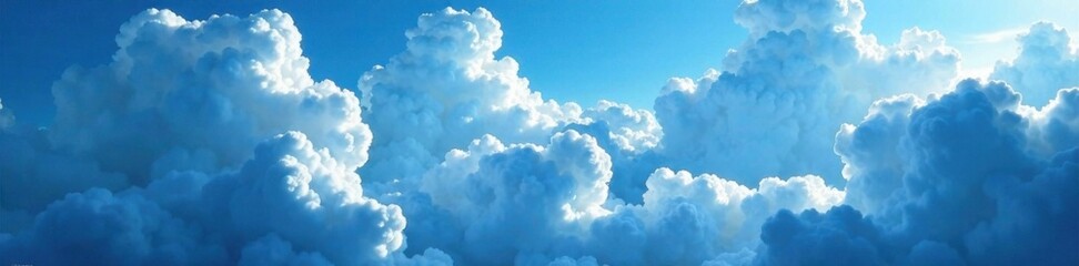 Obraz premium Blue abstract background with swirling clouds of gray and white, gradient, serene