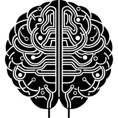 Modern Artificial Intelligence Symbols for Digital and Tech Projects
