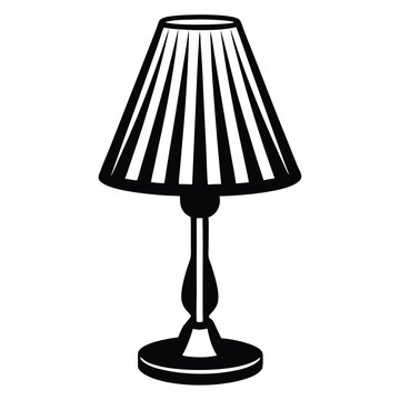 recommend clip art: Black desk lamp isolated on white street lamps collection Old street lamp black silhouette, city vintage 