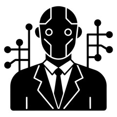 Modern Artificial Intelligence Symbols for Digital and Tech Projects
