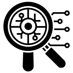 Obraz premium Modern Artificial Intelligence Symbols for Digital and Tech Projects 