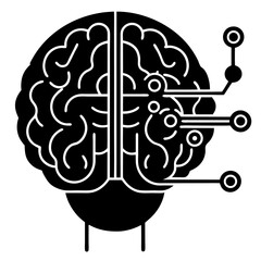 Modern Artificial Intelligence Symbols for Digital and Tech Projects
