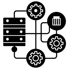 Modern Artificial Intelligence Symbols for Digital and Tech Projects

