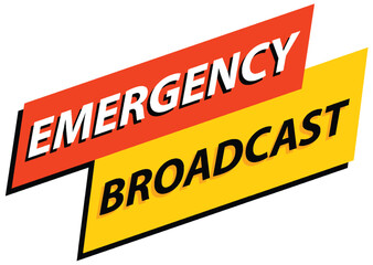 Bold Emergency Broadcast Alert Vector Illustration