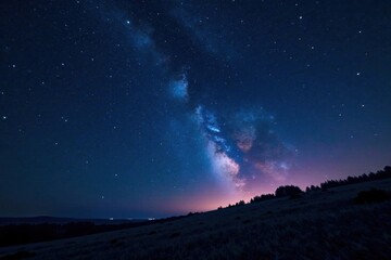 A scattering of stars across the midnight sky, forming a celestial tapestry against inky blackness, night, cosmos