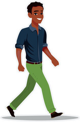 boy running on the road