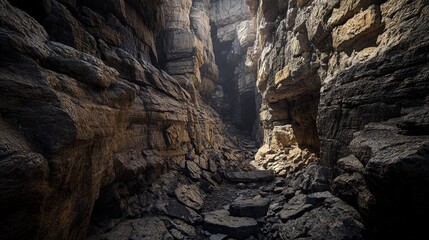 Exploring natural canyons scenic deep caverns rugged terrain captivating landscape photography