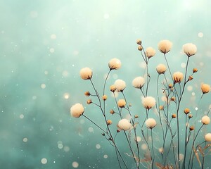 Winter Flowers for Frosty Meadow, Soft Light.