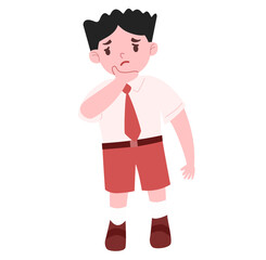 Cute kids expression character illustration