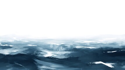 Fototapeta premium Abstract Blue Ocean Waves Textured Paint Sea Background