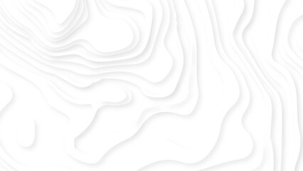 White abstract paper carve template background. style abstract white background with curved wavy layers forming 3D realistic paper cut effect. 