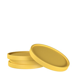 Coin 3D Clay Illustration – Modern Business and Marketing Icons for UI, Social Media, and E-commerce