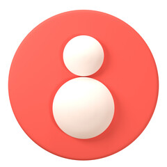 People Icon 3D Clay Illustration – Modern Business and Marketing Icons for UI, Social Media, and E-commerce