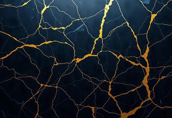 Dark marble backdrop with gold veining, subtly illuminated, rich, antique