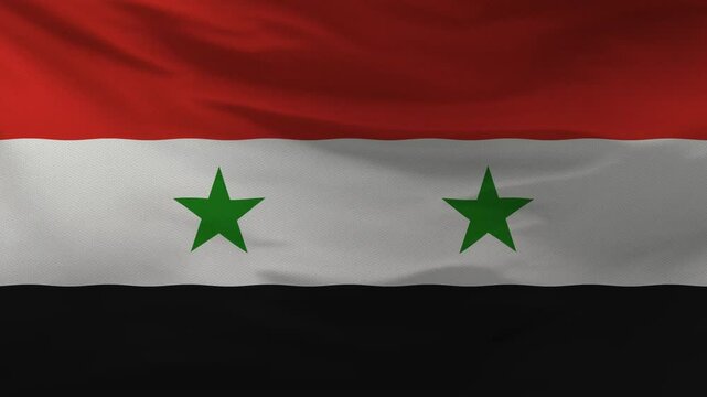 Syria Flag Animation 4K