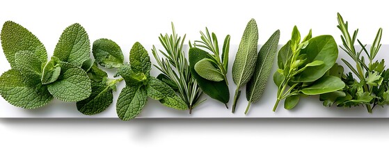 layout of common culinary herbs