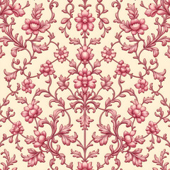 Fototapeta premium seamless pattern with flowers