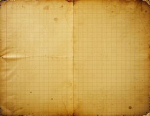Vintage Yellowed Graph Paper - Aged & Distressed