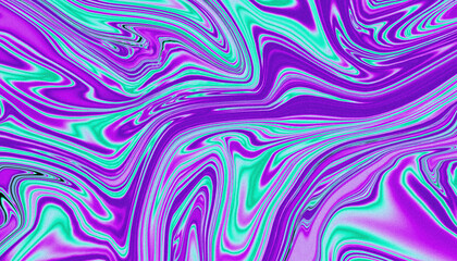 Obraz premium abstract gradient holographic iridescent background with waves